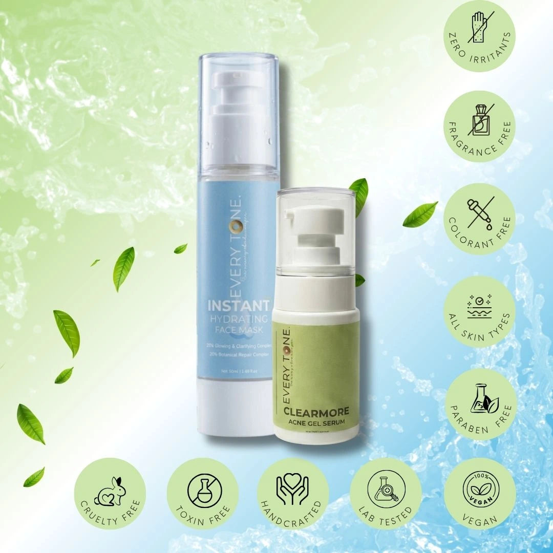 Instant Hydrating Face Mask & Clear Skin Combo