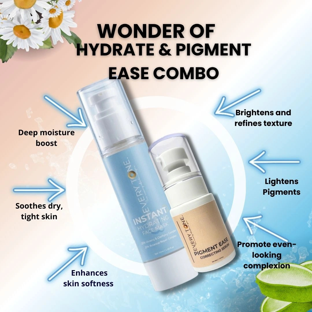 Instant Hydrating Face Mask & Pigment Ease Correcting Combo