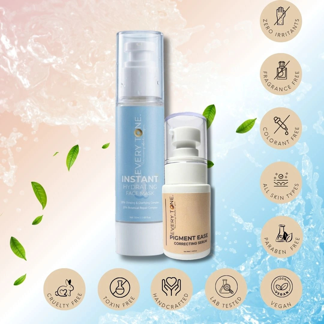 Instant Hydrating Face Mask & Pigment Ease Correcting Combo