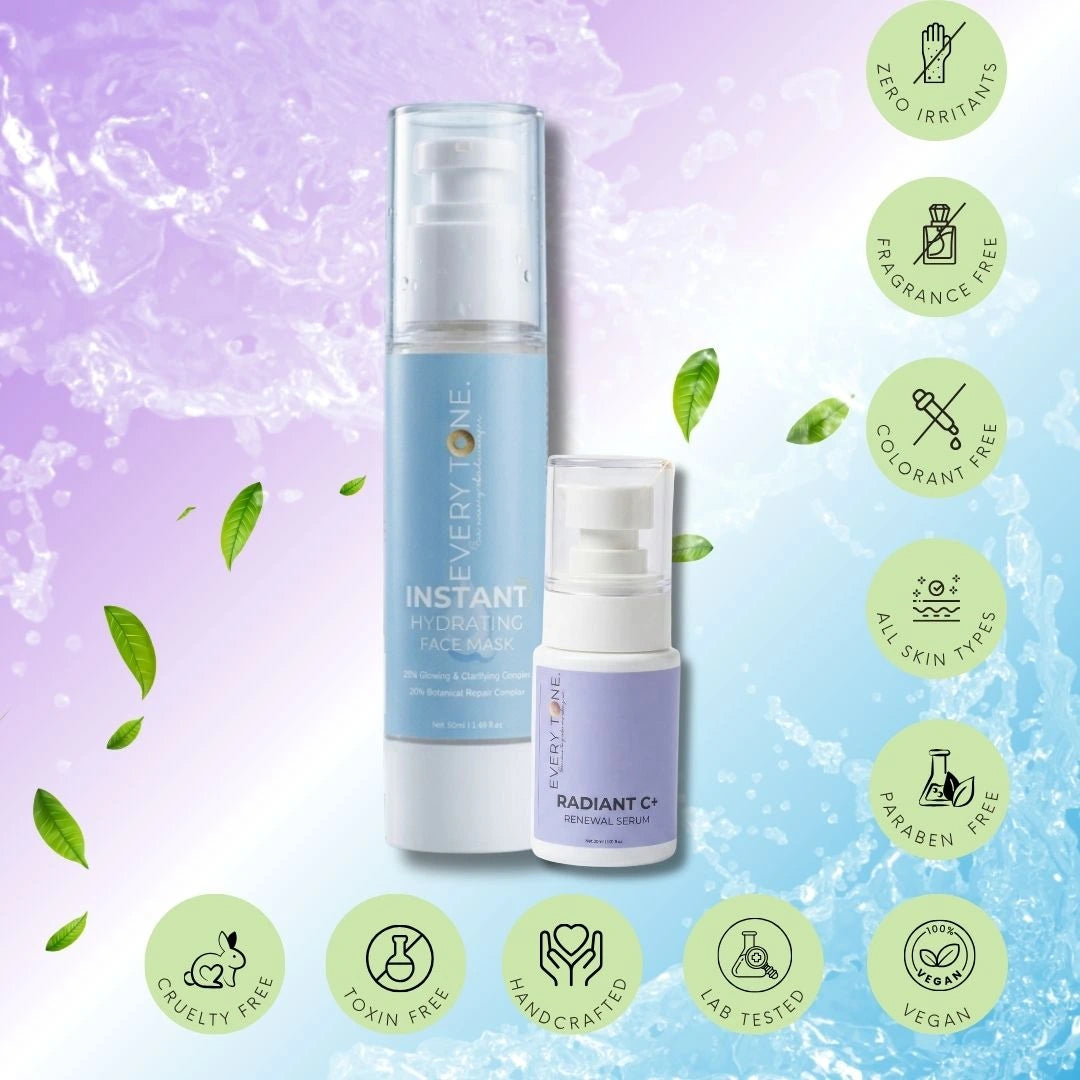 Instant Hydrating Face Mask & Radiant C+ Serum