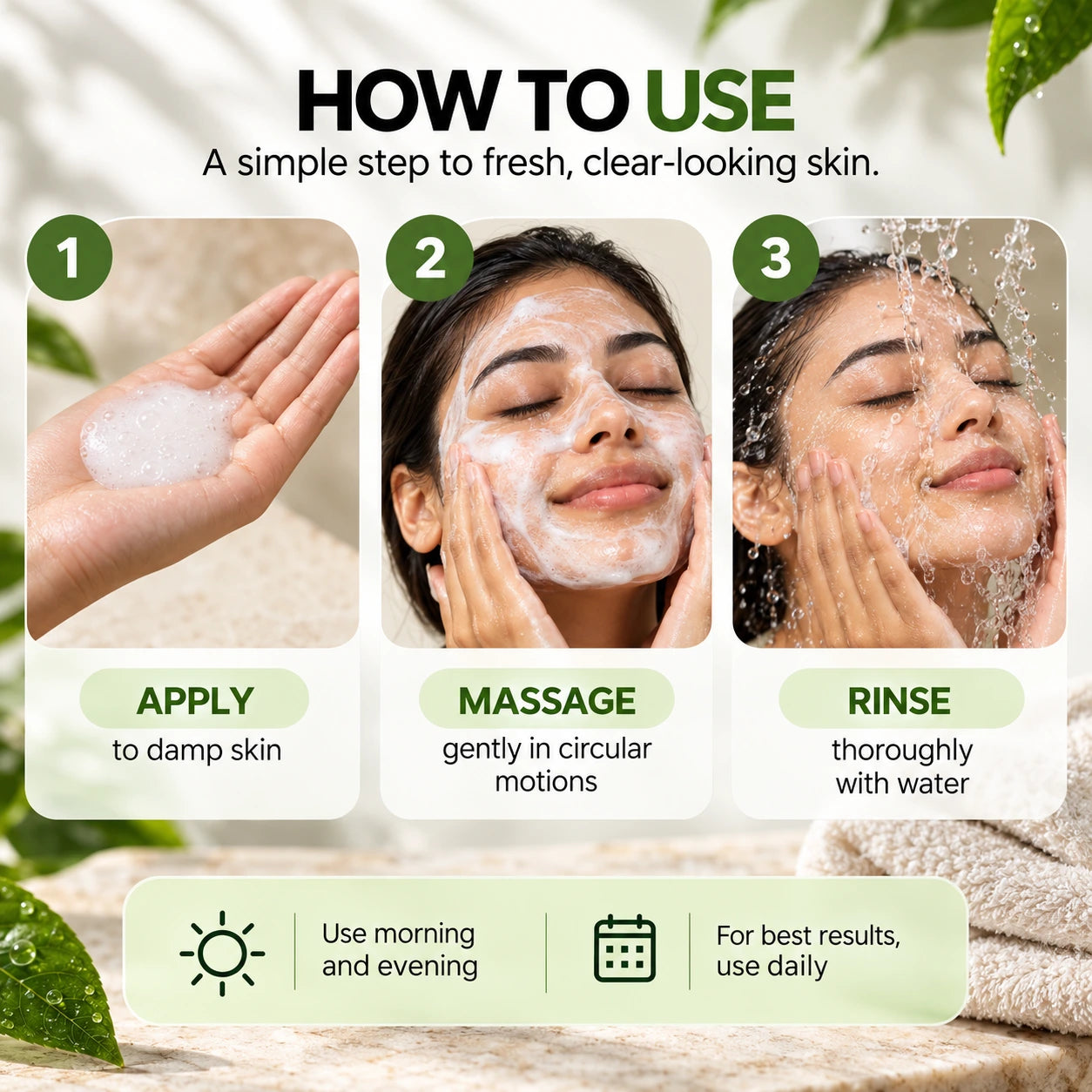 ClearMore Acne Face Wash-Off Cleanser