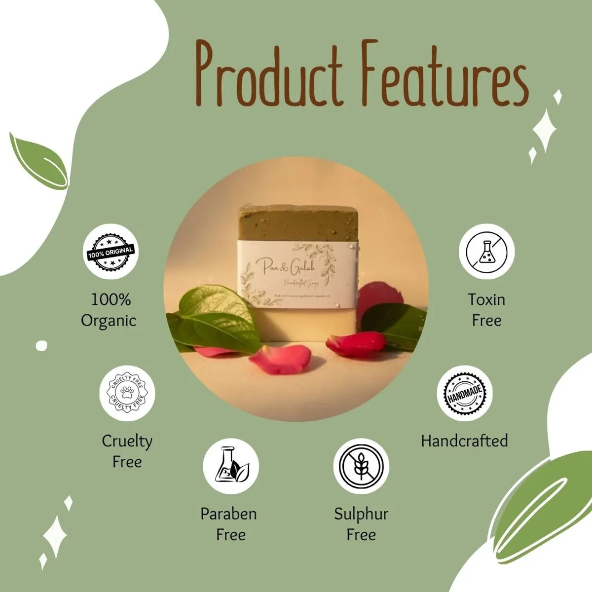 Pan_and_Gulab_Soap_handmade_product features