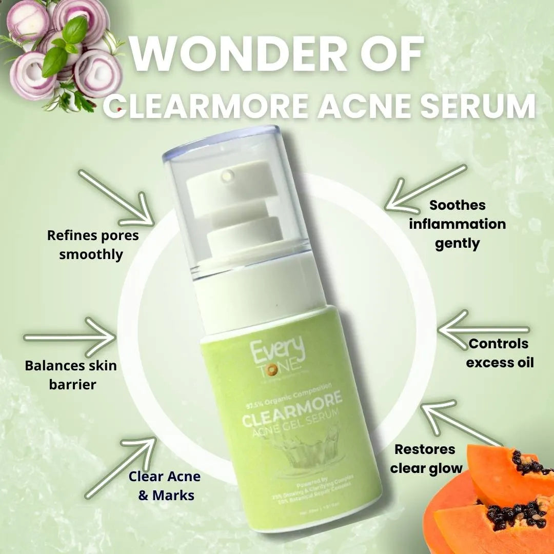 ClearMore Acne Gel Serum – Niacinamide & Botanical Skincare for Acne-Prone Skin